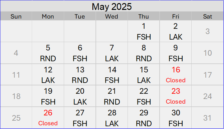 Recycling Center May 2025